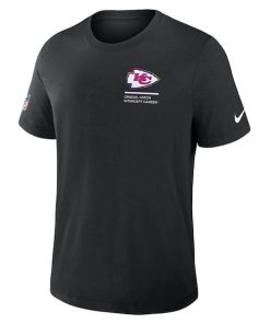 Alternative view of Kansas City Chiefs Nike 2025 NFL Crucial Catch Tri-Blend Dri-FIT T-Shirt - Black