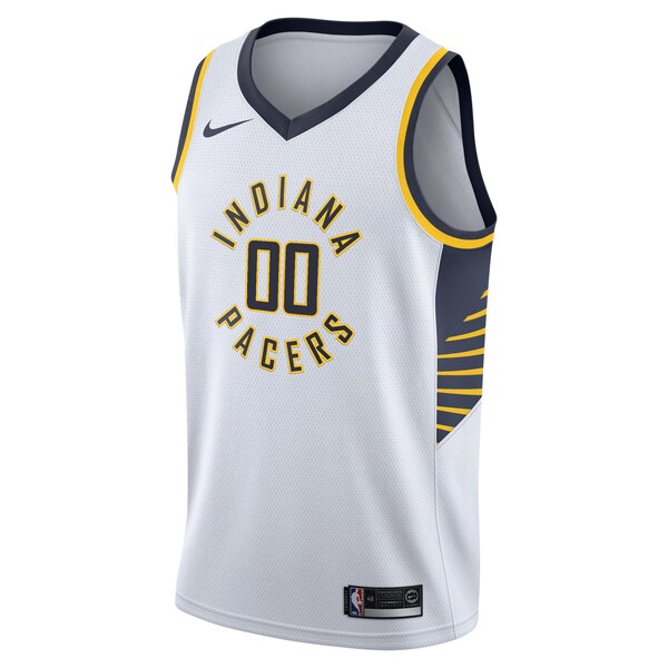 Indiana Pacers Nike 2020/21 Swingman Custom Jersey - Association Edition - White - Image 2