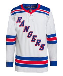 Alternative view of New York Rangers adidas Away Primegreen Authentic Jersey - White