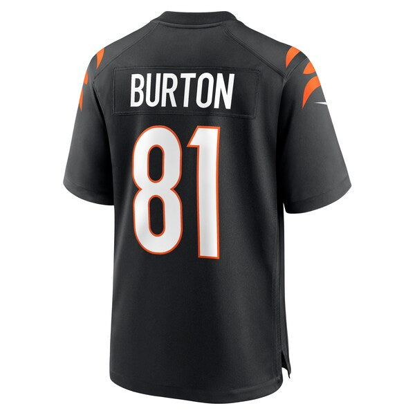 Jermaine Burton Cincinnati Bengals Nike Game Jersey - Black - Image 3
