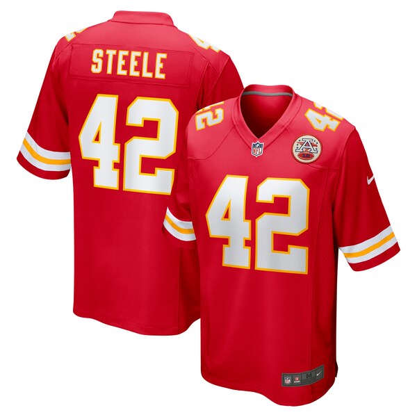Carson Steele Kansas City Chiefs Nike Game Jersey - Red - Image 2