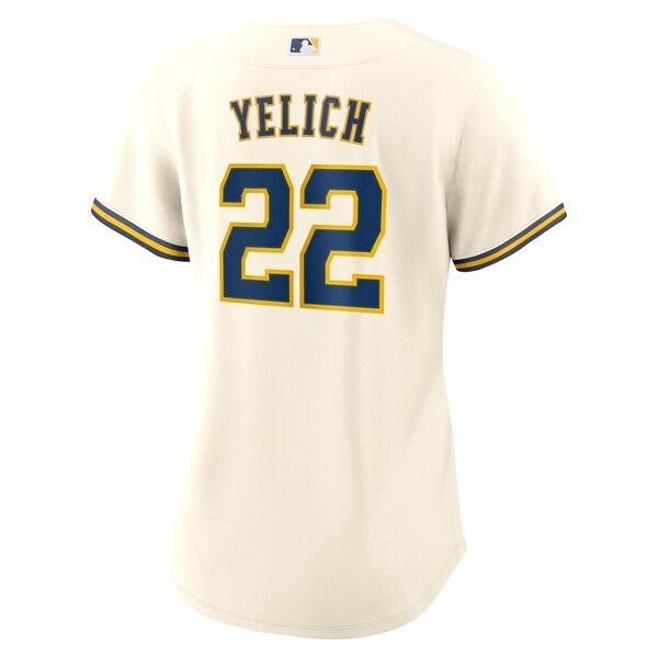 Christian Yelich Milwaukee Brewers Nike Women's Home Replica Jersey - White - Image 5