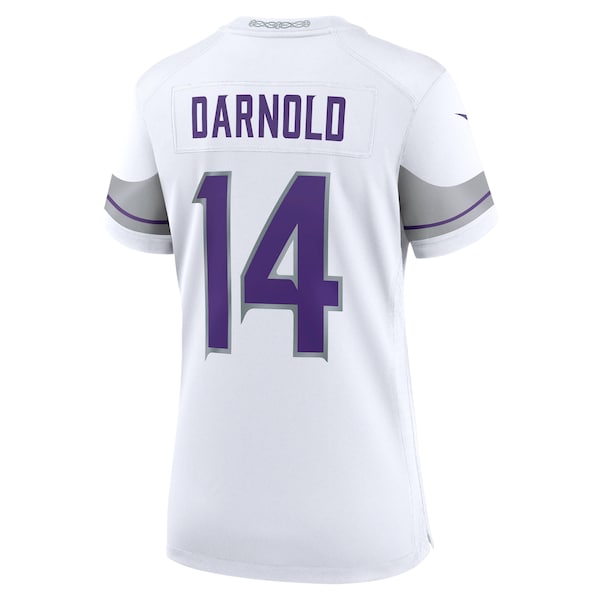 Sam Darnold Minnesota Vikings Nike Women's Alternate Game Player Jersey - White - Image 7