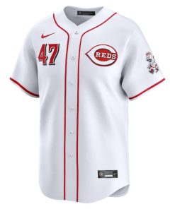 Alternative view of Frankie Montas Cincinnati Reds Nike Home Limited Player Jersey - White