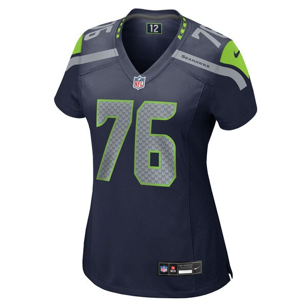 Grey Zabel Seattle Seahawks Nike Women's Team Game Jersey - College Navy - Image 2