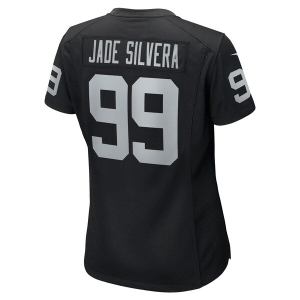 Nesta Jade Silvera Las Vegas Raiders Nike Women's Team Game Jersey - Black - Image 3