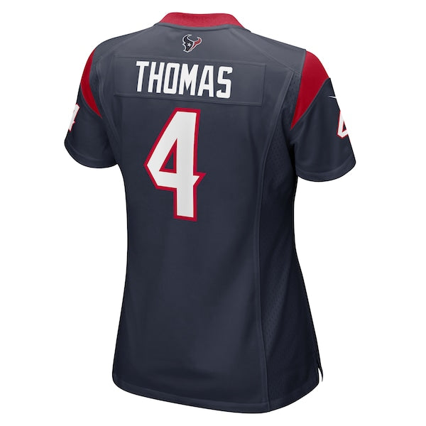 Tavierre Thomas Houston Texans Nike Women's Team Game Jersey - Navy - Image 2