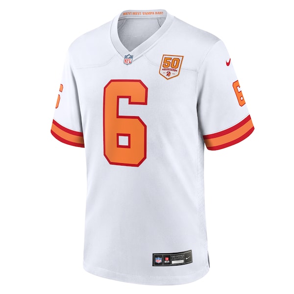Baker Mayfield '76 Tampa Bay Buccaneers Nike 50th Season Game Jersey - White - Image 2