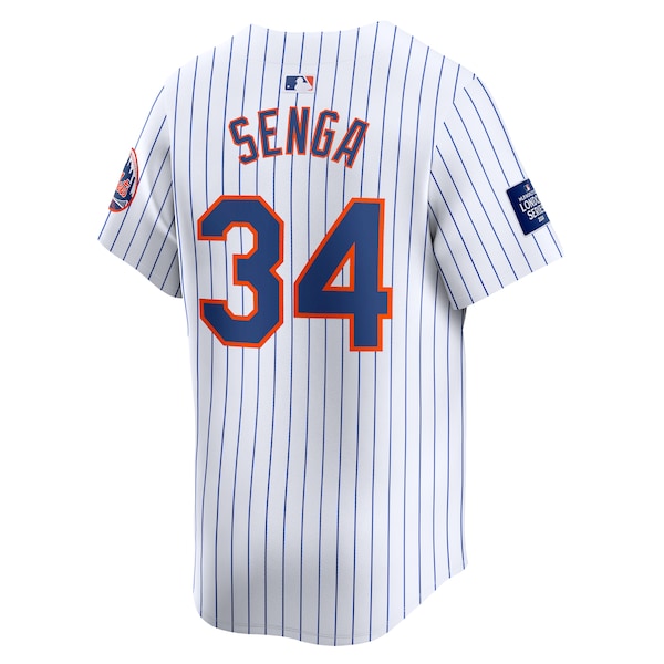 Kodai Senga New York Mets Nike 2024 MLB World Tour London Series Home Limited Player Jersey - White - Image 2