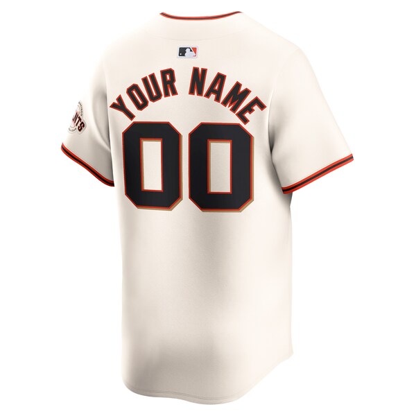 San Francisco Giants Nike Home Limited Custom Jersey - Cream - Image 3