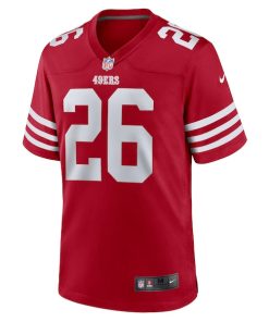 Alternative view of Chase Lucas San Francisco 49ers Nike Team Game Jersey -  Scarlet