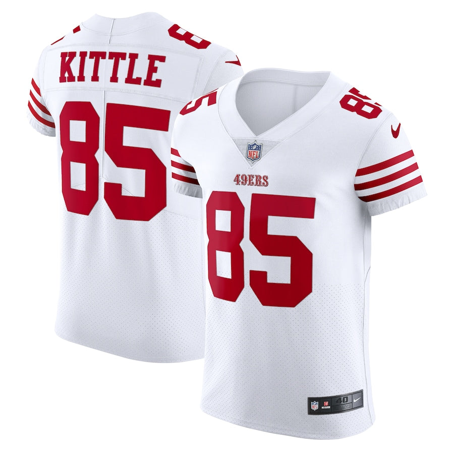 George Kittle San Francisco 49ers Nike Alternate Vapor Elite Jersey - Red/Scarlet/White - Image 6