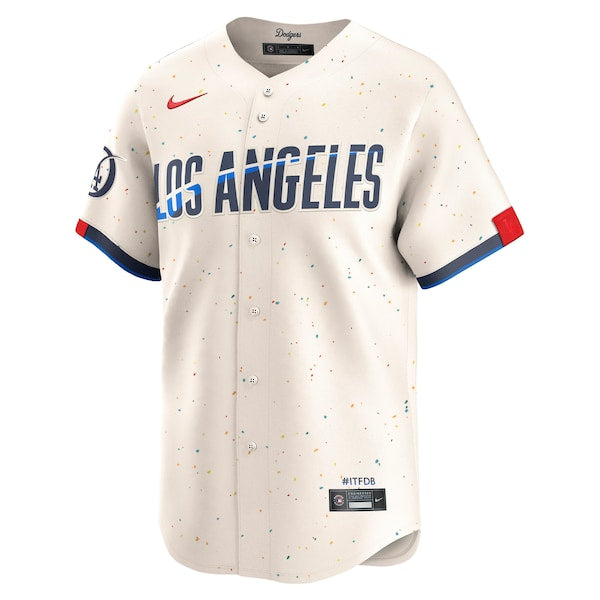 Los Angeles Dodgers Nike City Connect Limited Jersey - Cream - Image 3
