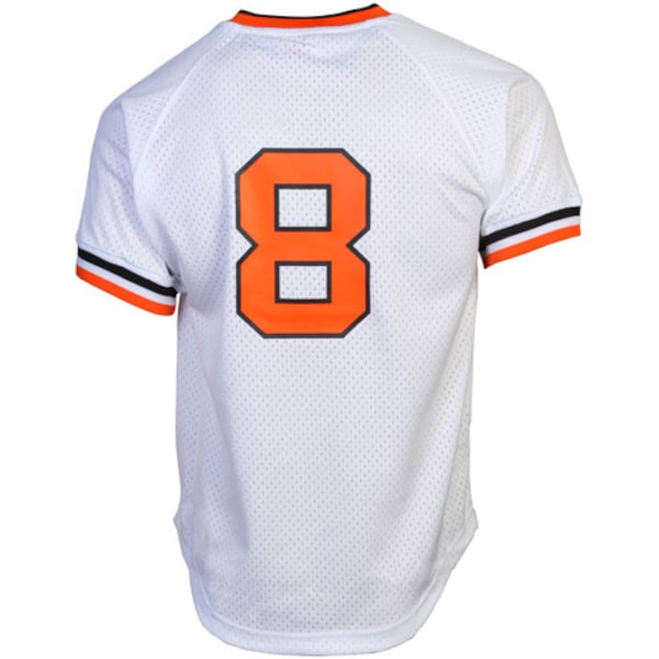 Cal Ripken Jr. Baltimore Orioles 1985 Authentic Cooperstown Collection Mesh Batting Practice Jersey - White - Image 3