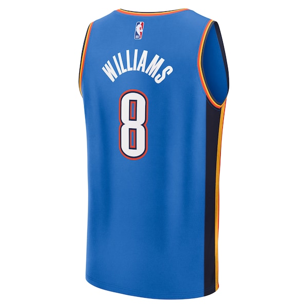 Jalen Williams Oklahoma City Thunder Fast Break Replica Player Jersey - Icon Edition - Blue - Image 3