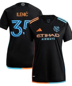 Mitja Ileni? New York City FC adidas Women's 2024 24/7 Kit Replica Player Jersey - Black