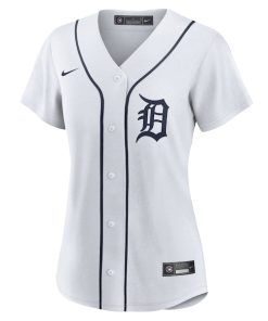 Alternative view of Detroit Tigers Nike Women's #1 Mom Home Replica Jersey - White