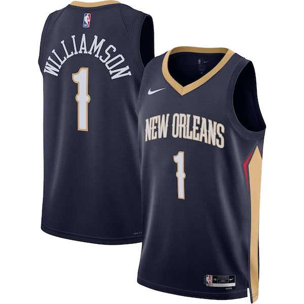 Zion Williamson New Orleans Pelicans Nike Unisex Swingman Jersey - Icon Edition - Navy/White - Image 2