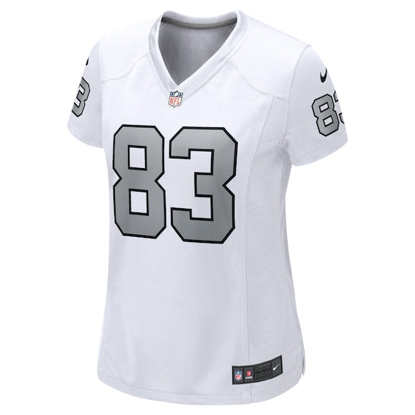 Darren Waller Las Vegas Raiders Nike Women's Player Jersey - White/Black - Image 3