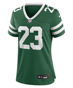 Alternative view of Azareye'h Thomas New York Jets Nike Women's Team Game Jersey - Legacy Green