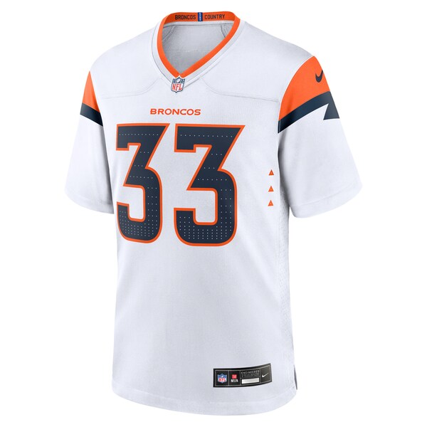 Javonte Williams Denver Broncos Nike Game Jersey - White - Image 3
