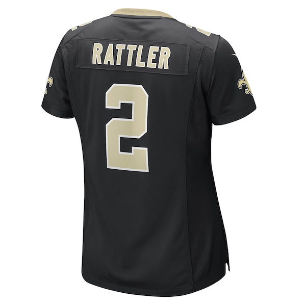Spencer Rattler New Orleans Saints Nike Women's Team Game Jersey - Black - Image 3