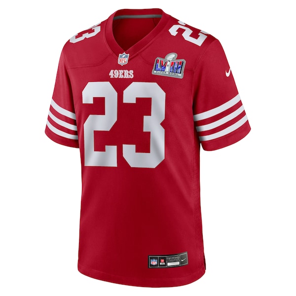 Christian McCaffrey San Francisco 49ers Nike Super Bowl LVIII Game Jersey - Scarlet - Image 2