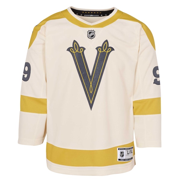 Jack Eichel Vegas Golden Knights Youth 2024 NHL Winter Classic Premier Player Jersey - Cream - Image 2