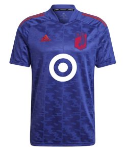 Alternative view of Minnesota United FC adidas 2022 Primeblue Replica Jersey - Blue