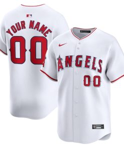Los Angeles Angels Nike Home Limited Custom Jersey - White
