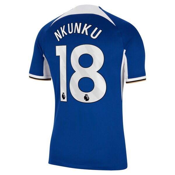 Christopher Nkunku Chelsea Nike 2023/24 Home Stadium Replica Jersey - Blue/Mint/Navy - Image 4