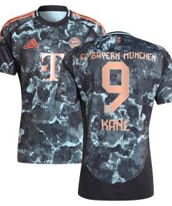 Harry Kane Bayern Munich adidas 2024/25 Away Replica Player Jersey - Black