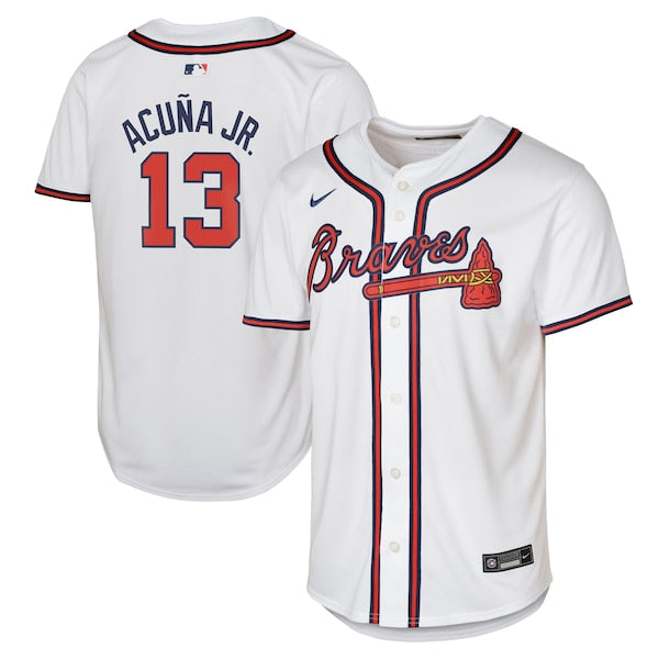 Ronald Acu?a Jr. Atlanta Braves Nike Youth Home Limited Player Jersey - White