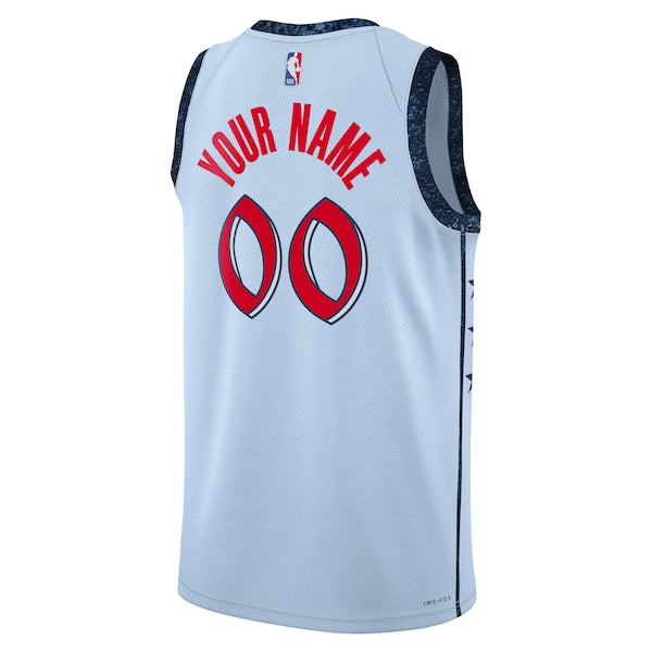 Washington Wizards Nike Unisex 2024/25 Custom Swingman Jersey - City Edition - Powder Blue - Image 3