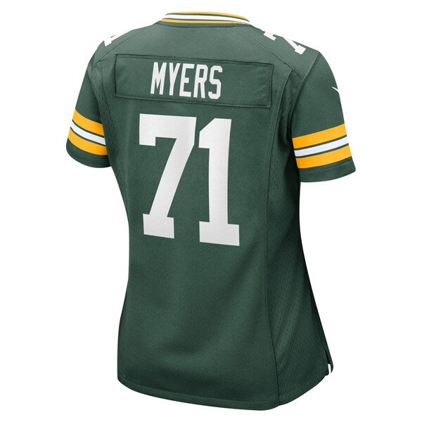 Josh Myers Green Bay Packers Nike Women's Game Jersey - Green - Image 3