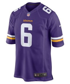 Alternative view of Brian Asamoah II Minnesota Vikings Nike  Game Jersey -  Purple