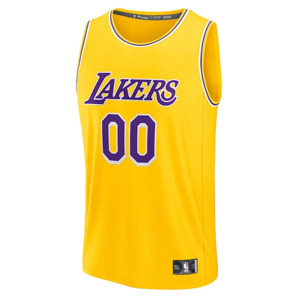 Los Angeles Lakers Fast Break Custom Jersey - Icon Edition - Gold - Image 2