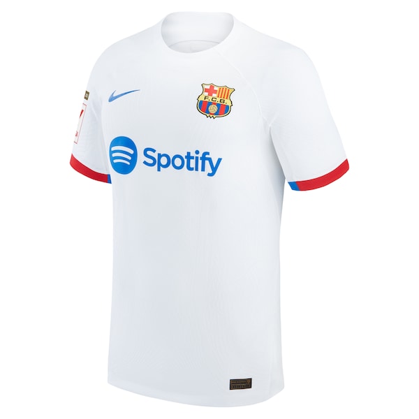 Barcelona Nike 2023/24 Away Custom Authentic Jersey - White - Image 2