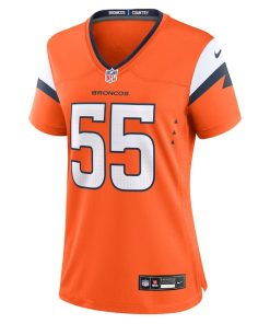 Alternative view of Cody Barton Denver Broncos Nike Women's Game Jersey -  Orange