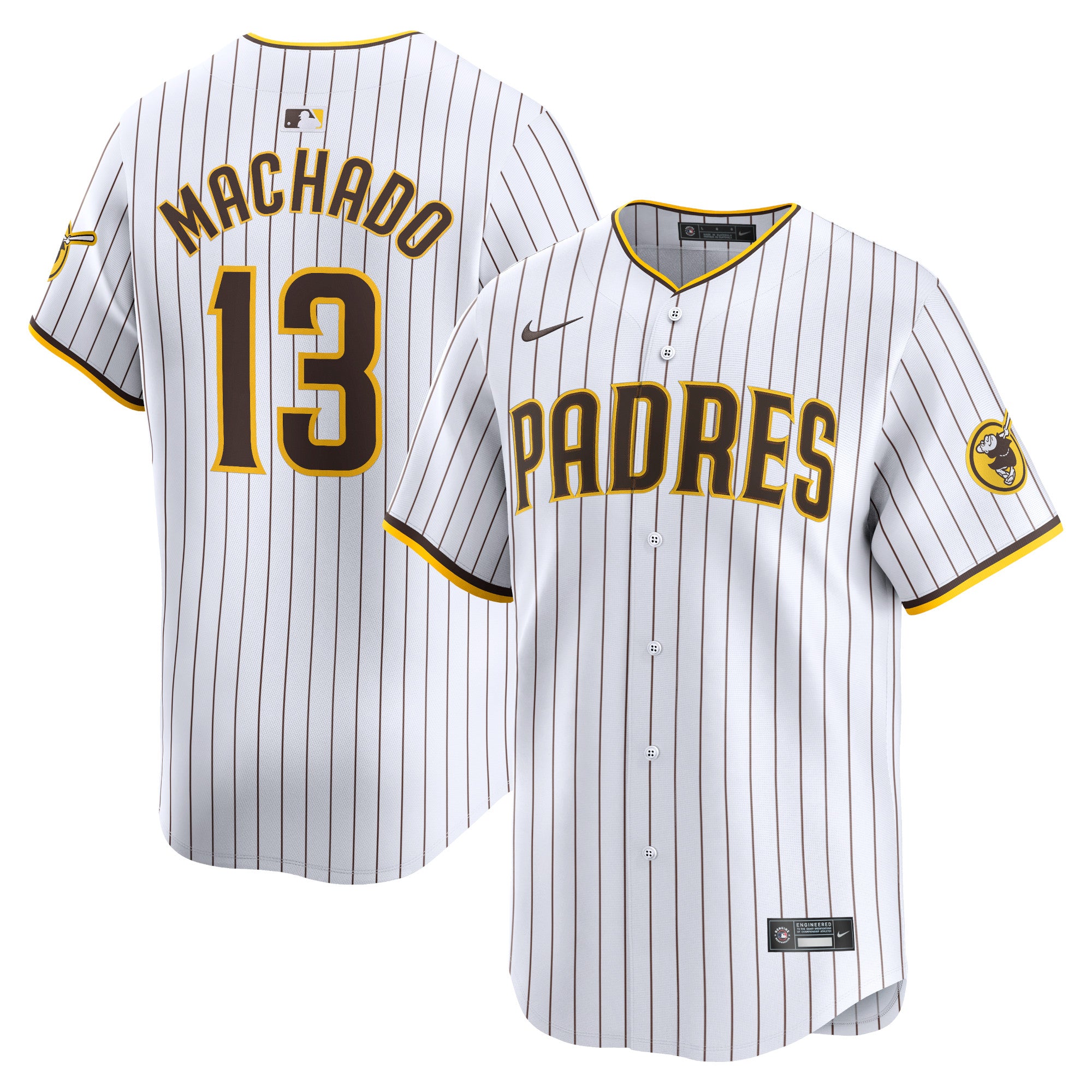 Manny Machado San Diego Padres Nike Away Limited Player Jersey - Red/White - Image 6