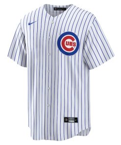 Alternative view of Cody Bellinger Chicago Cubs Nike Home Official Replica Player Jersey - White/Royal