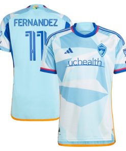 Omir Fernandez Colorado Rapids adidas 2024 New Day Kit Authentic Player Jersey - Light Blue