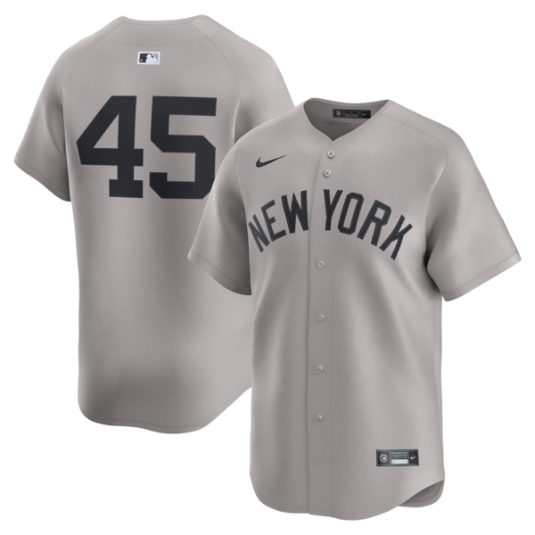 Gerrit Cole New York Yankees Nike Road Limited Player Jersey - Gray/White - Image 2