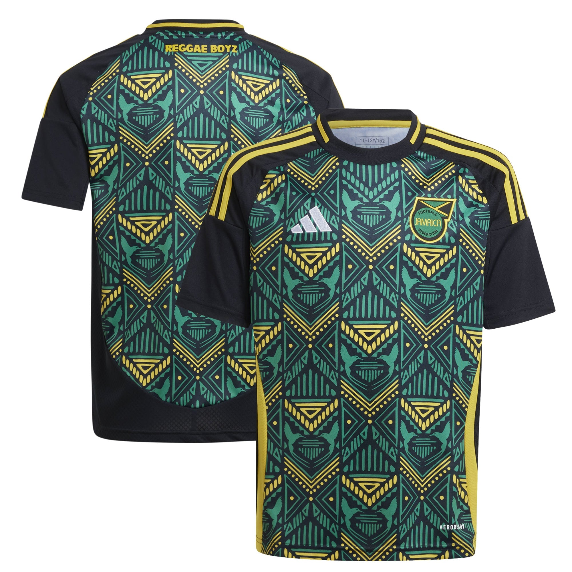 Jamaica National Team adidas Youth 2024 Home Replica Jersey - Yellow/Black - Image 5