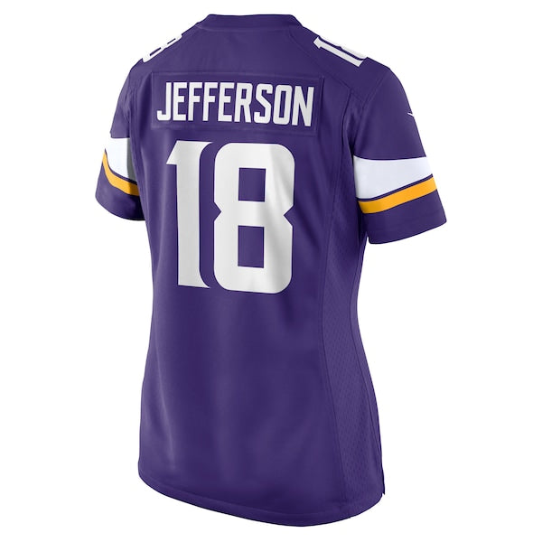 Justin Jefferson Minnesota Vikings Nike Women's Game Jersey - Purple - Image 3