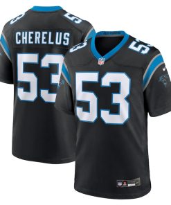 Claudin Cherelus Carolina Panthers Nike Team Game Jersey -  Black