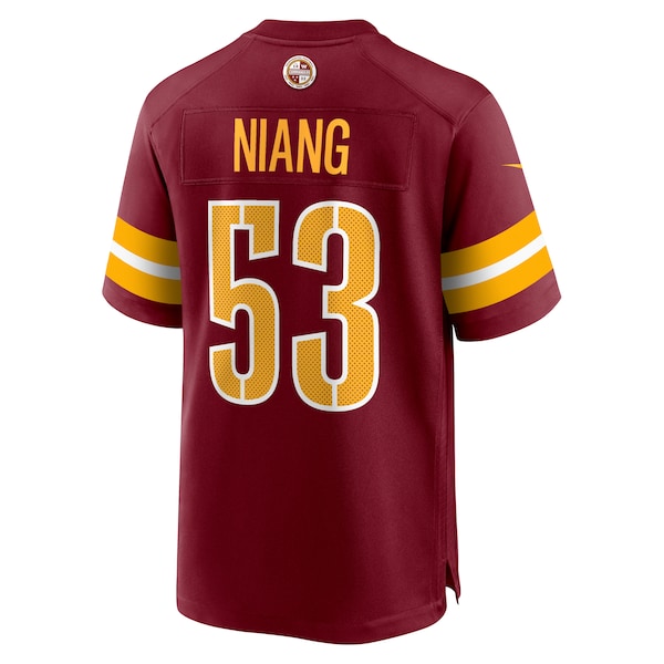 Lucas Niang Washington Commanders Nike Team Game Jersey - Burgundy - Image 3