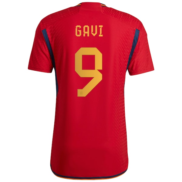 Gavi Spain National Team adidas 2022/23 Home Authentic Jersey - Red - Image 3