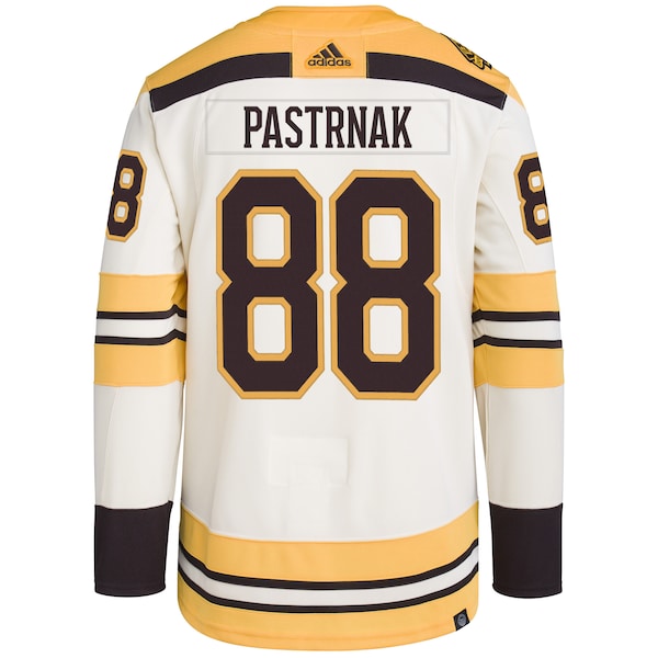 David Pastrnak Boston Bruins adidas Primegreen Authentic Pro Player Jersey - Cream - Image 3