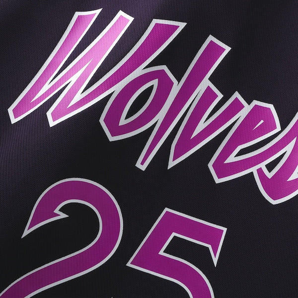 Anthony Edwards Minnesota Timberwolves 2025/26 City Edition Fast Break Jersey - Purple - Image 4